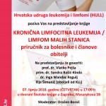 Pročitajte više o članku 07. lipnja 2018. – Predstavljanje knjige – “Kronična limfocitna leukemija / limfom malih stanica – priručnik za bolesnike i članove obitelji”