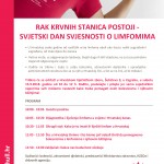 Pročitajte više o članku 15. rujna 2018. –  tribina – “Rak krvnih stanica postoji – Svjetski dan svjesnosti o limfomima”